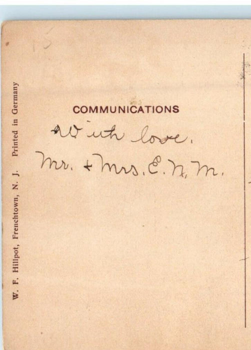 1910 Delaware Bridge Frenchtown New Jersey NJ Posted Antique Postcard