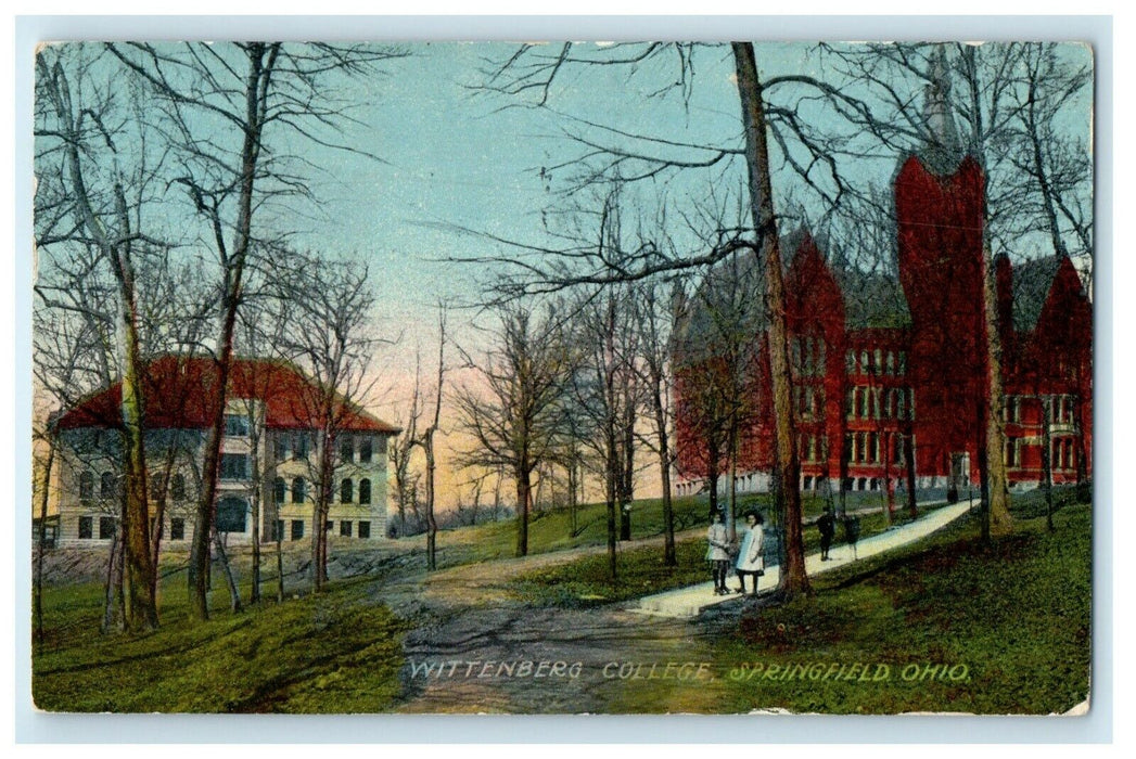 1912 Wittenberg College Springfield Ohio OH Posted Antique Postcard