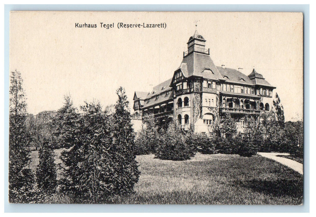 1917 Kurhaus Tegel (Reserve-Lazarette) Germany Vintage Unposted Postcard