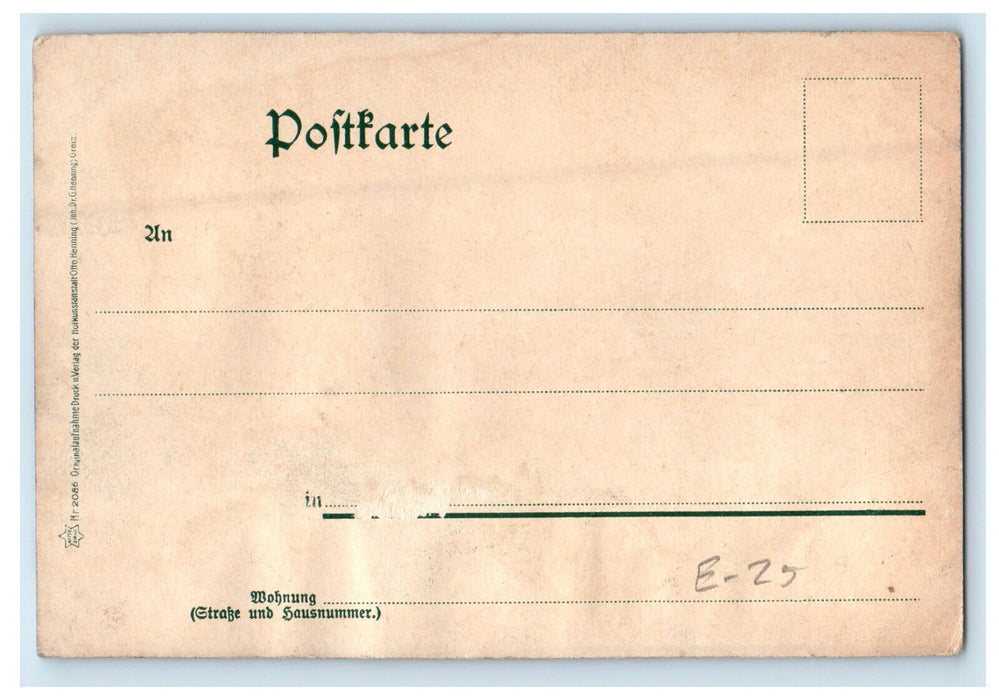 c1905 Grub Vom Starnberger See Dampfer Ludwig in Fahrt Germany Postcard