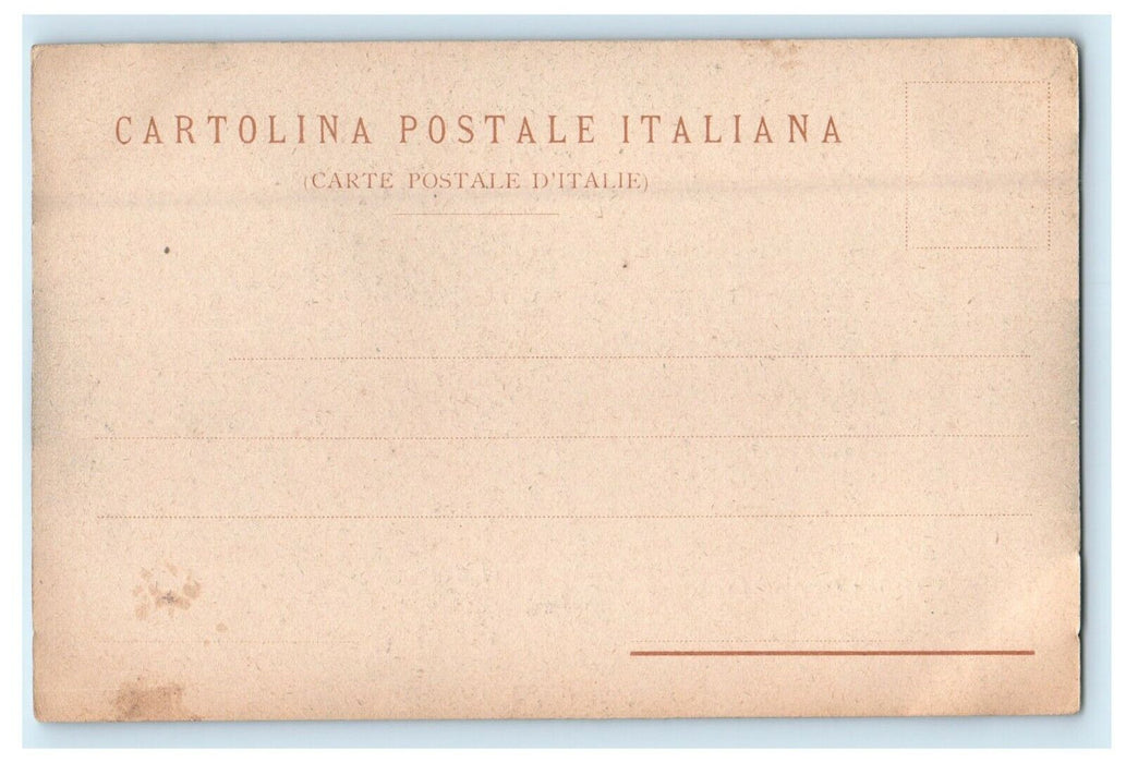 c1905 Pompei Temple Of Giove Naples Italy Unposted Antique Postcard