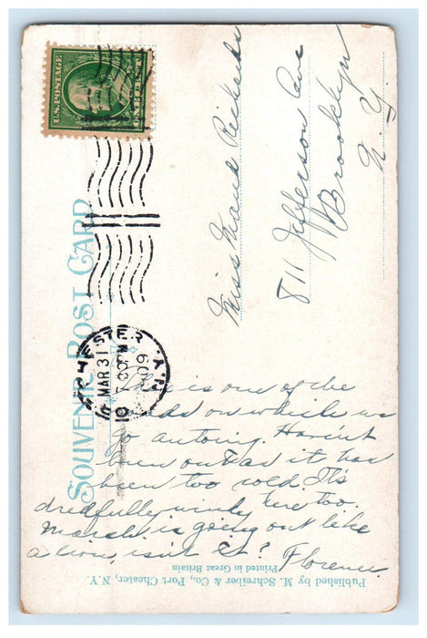 1909 Grace Church Street, Port Chester New York NY Posted Postcard