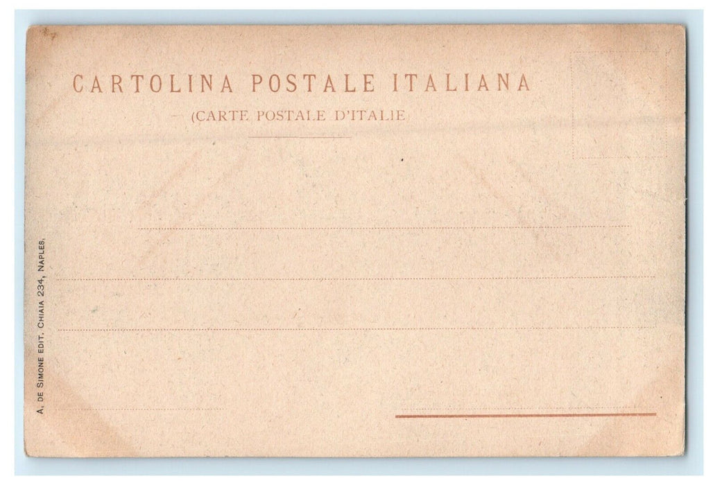 c1905 View Of Pompei Strada Dell'abbondanza Italy Antique Postcard