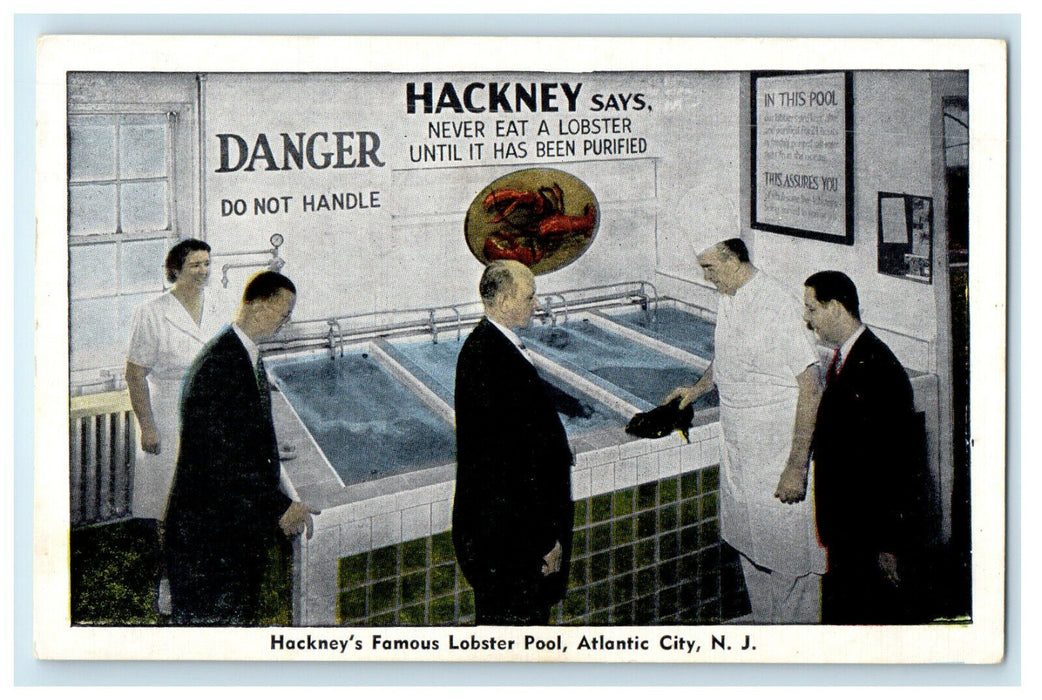 c1920 Hackney's Seafood Restaurant Atlantic City New Jersey NJ Postcard