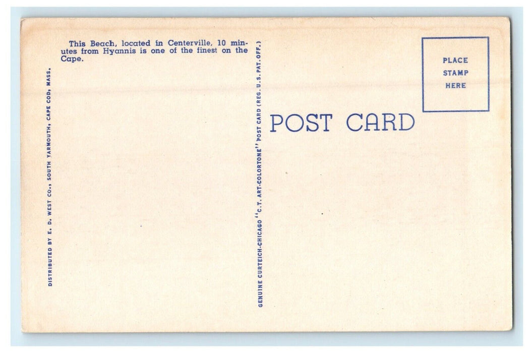 c1940's Craigville Beach Bathing Cape Cod Massachusetts MA Vintage Postcard