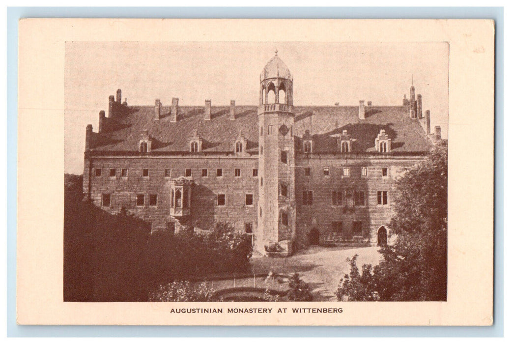 c1910 Augustinian Monastery at Wittenberg Germany Unposted Antique Postcard