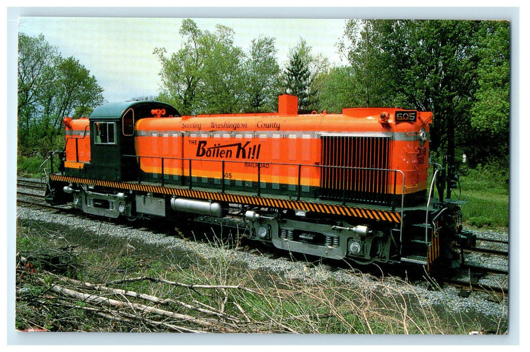 c1950s Batten Kill Railroad Number 605 Washington County New York NY Postcard