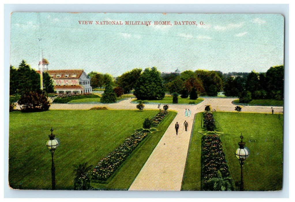 c1910's View Of National Military Home Dayton Ohio OH Antique Postcard