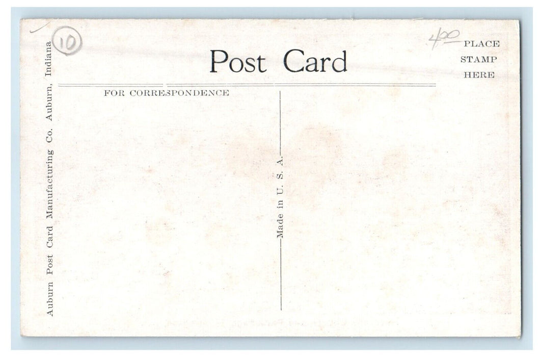Nazarene Church And Parsonage Street View Huntington Indiana IN Vintage Postcard