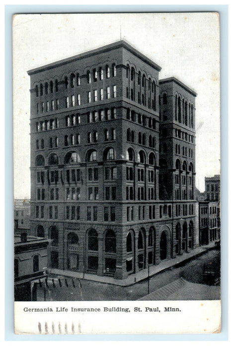 1908 Germania Life Insurance Building St. Paul Minnesota MN Postcard