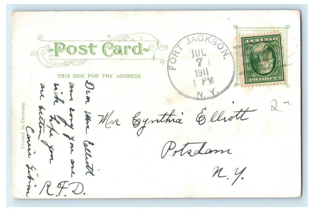 1911 The Mc Kinley Home Canton Ohio OH Posted Antique Postcard