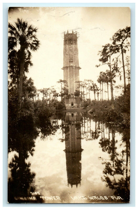 c1940's Bok Tower Gardens Lake Wales Florida FL RPPC Photo Postcard