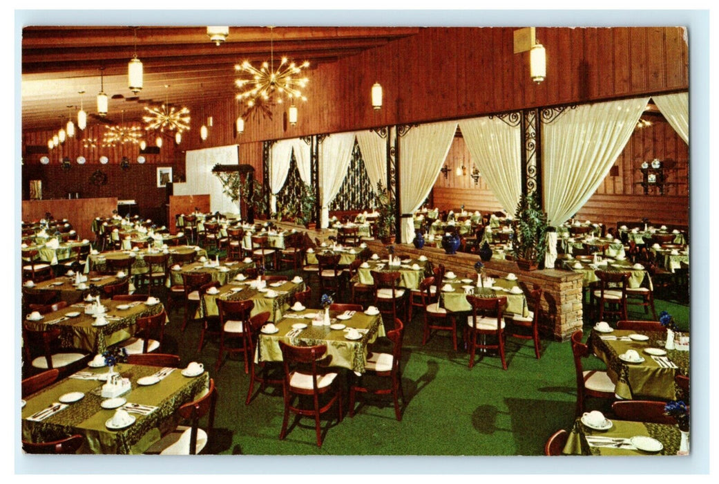 c1960's Kankakee Redwood Inn Illinois IL Restaurant Vintage Postcard