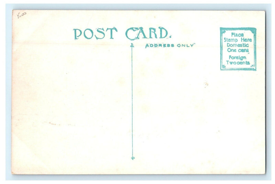 1913 Turner Falls High School, Turners Falls Massachusetts MA Postcard