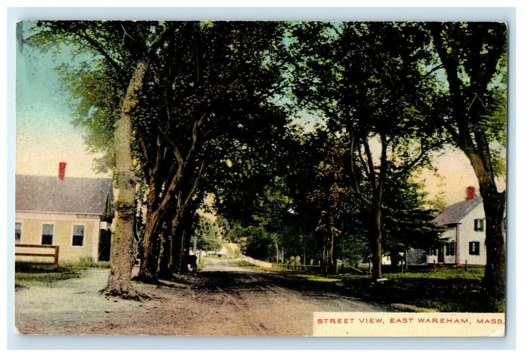 c1910 Street View East Wareham Massachusetts MA Unposted Antique Postcard