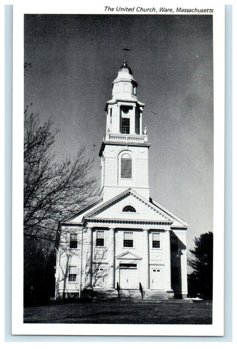 c1930's The United Church Ware Massachusetts MA Divided Back Postcard