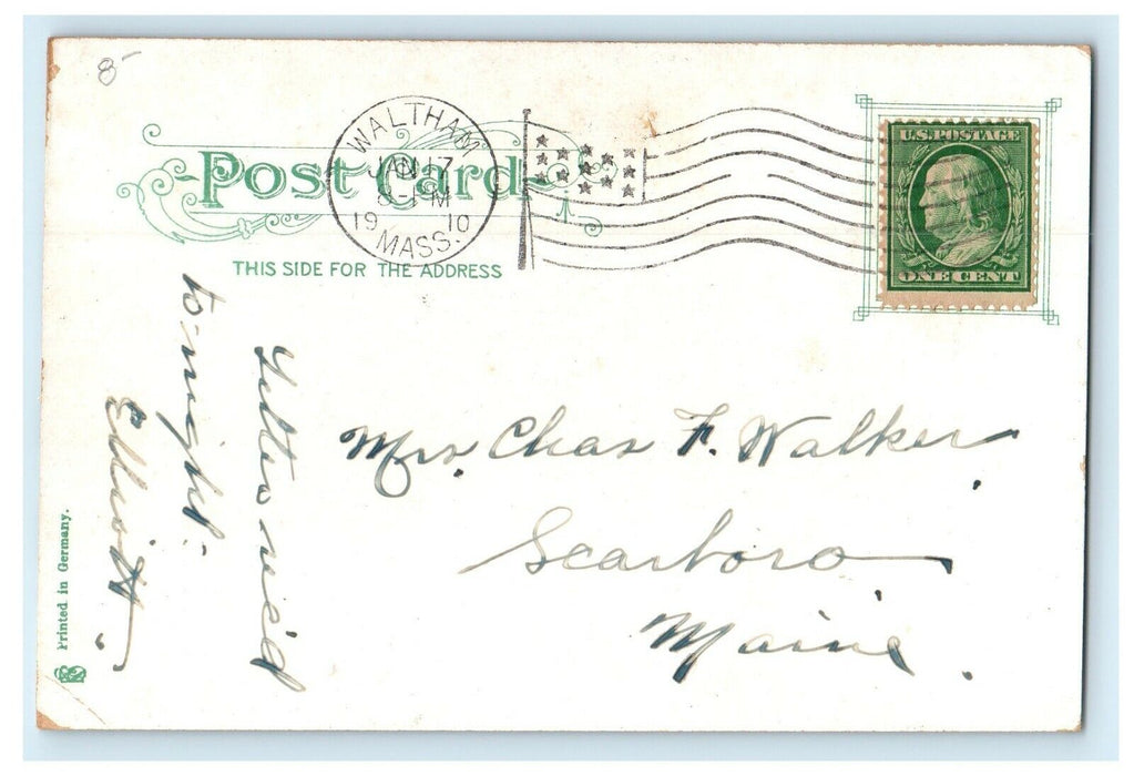 1910 American Waltham Watch Factory North View Waltham Massachusetts MA Postcard
