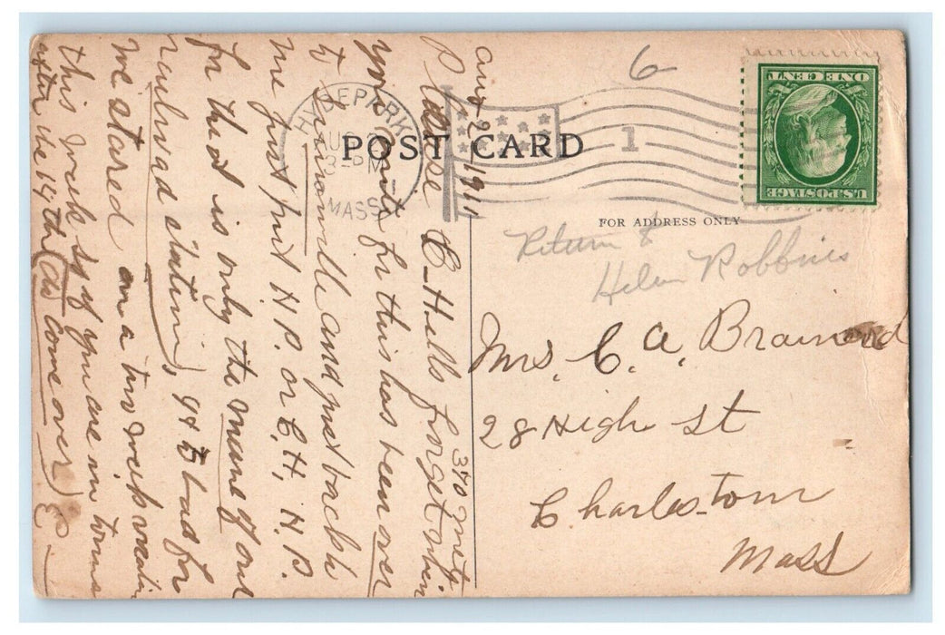 1911 Dreamwold Thomas Lawson's Farm Egypt Massachusetts MA Antique Postcard