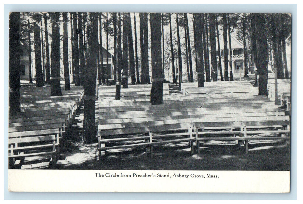 1909 The Circle from Preacher's Stand Asbury Grover Massachusetts MA Postcard