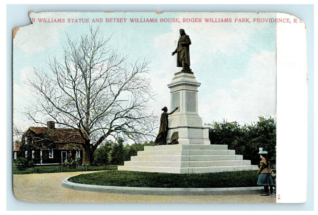 c1905 Roger Williams Park Providence Rhode Island RI Posted Antique Postcard