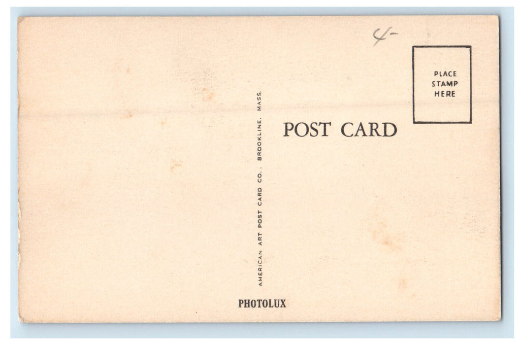 c1910 All Saints Chuch Attleboro Massachusetts MA Photolux Postcard