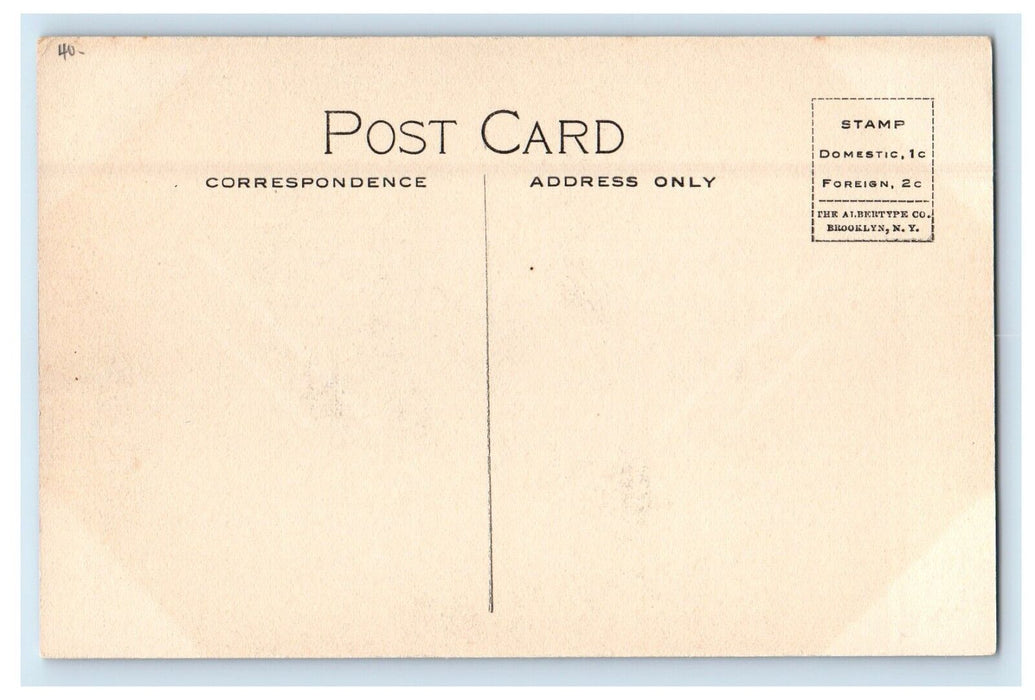 c1910's Evening Winona Lake Indiana IN, City Of Warsaw Boat Ship Postcard