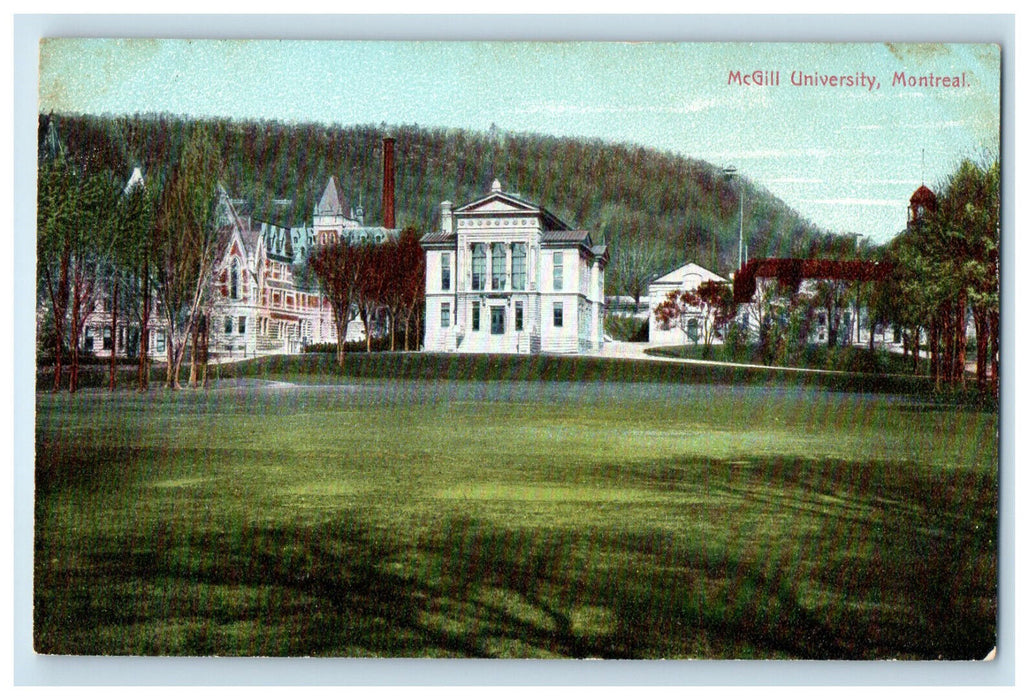 c1910 McGill University Montreal Quebec Canada Unposted Antique Postcard