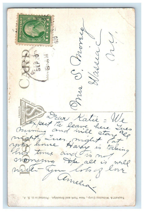 1920 Bird's Eye View Brigade Quarters Camp Devens Ayer Massachusetts MA Postcard