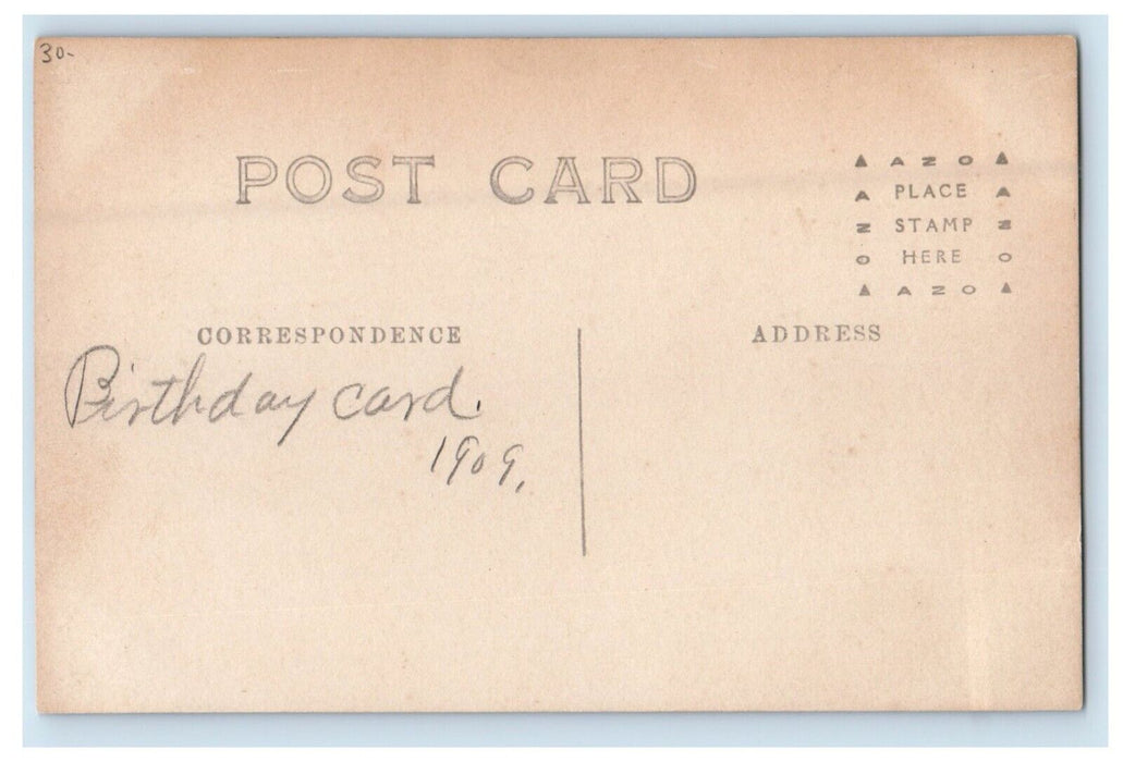 c1910's Res. Of R.W. Dillon Sweetser Indiana IN RPPC Photo Antique Postcard