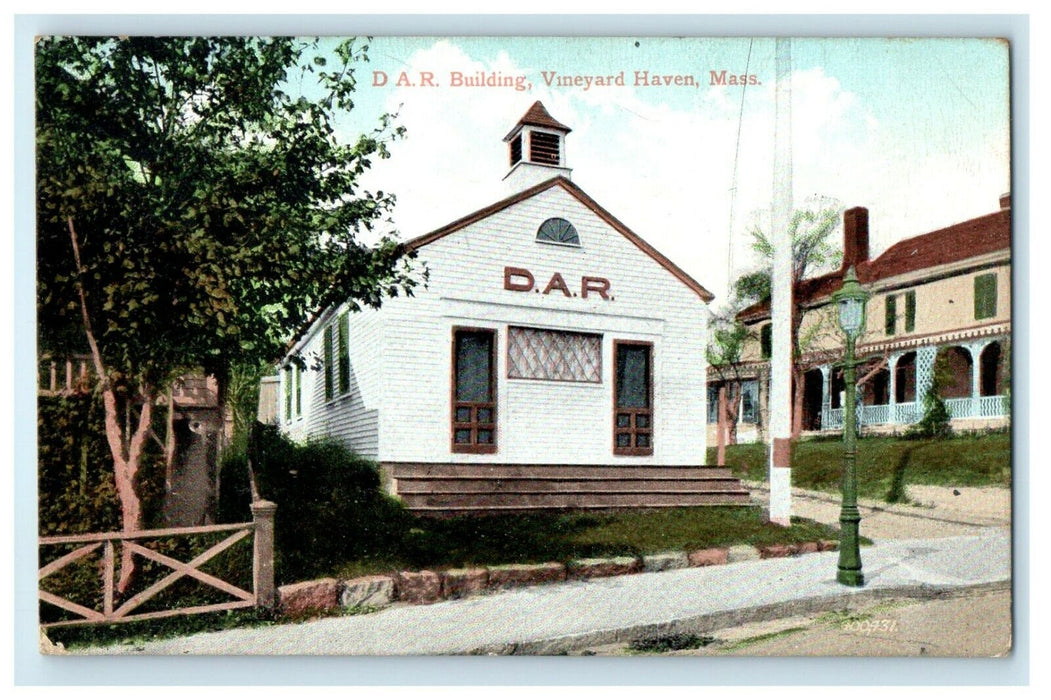 1920 DAR Building, Martha's Vineyard Haven, Massachusetts MA Antique Postcard