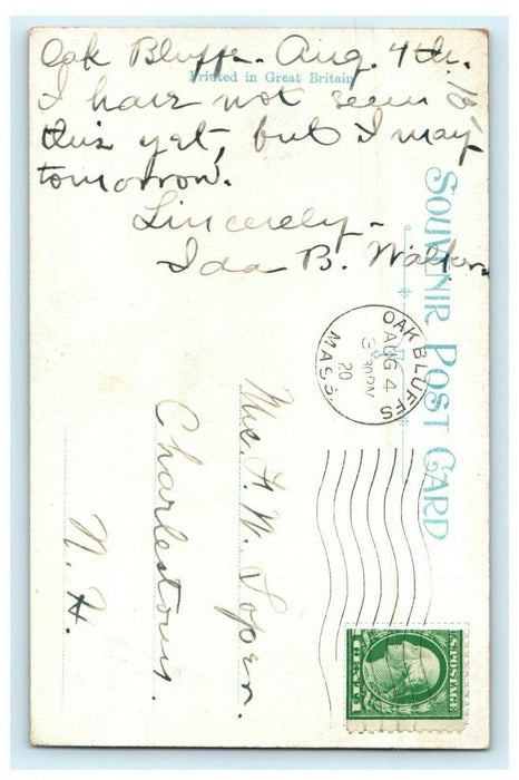 1920 DAR Building, Martha's Vineyard Haven, Massachusetts MA Antique Postcard