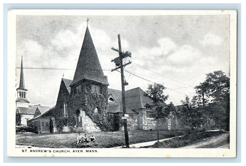 c1910's St. Andrew's Church Ayer Massachusetts MA Unposted Antique Postcard