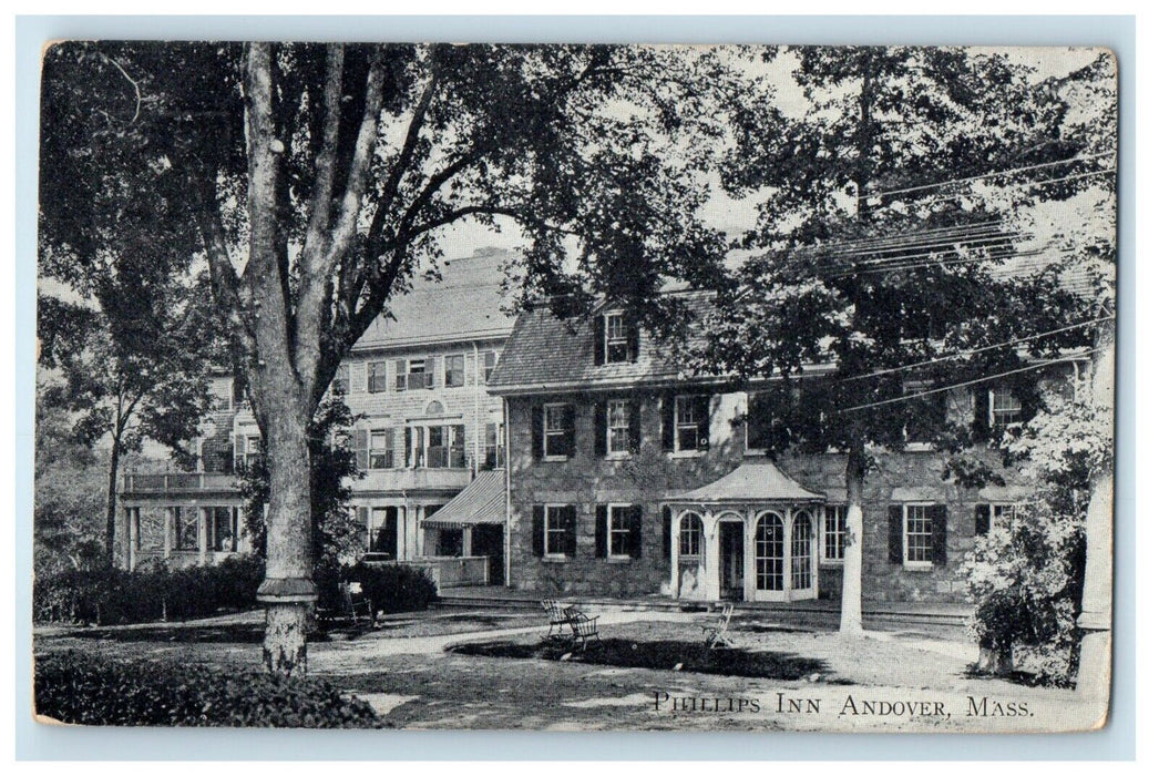 Andover Massachusetts MA, Phillips Inn Motel Hotel Unposted Vintage Postcard