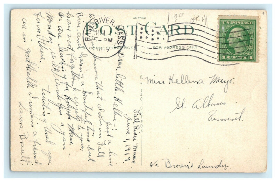 1917 Perry House Opera House Mall Newport Rhode Island RI Fall River MA Postcard