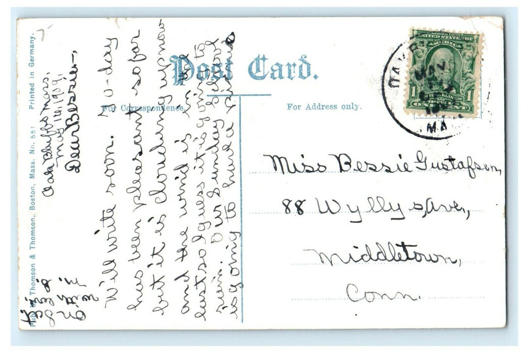 1909 Pumping Station, Martha's Vineyard Haven, Massachusetts MA Antique Postcard