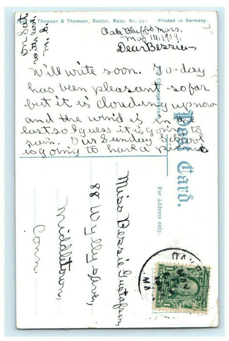 1909 Pumping Station, Martha's Vineyard Haven, Massachusetts MA Antique Postcard