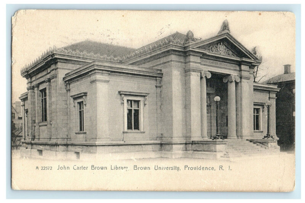 1918 John Carter Brown Library University Providence Rhode Island RI Postcard