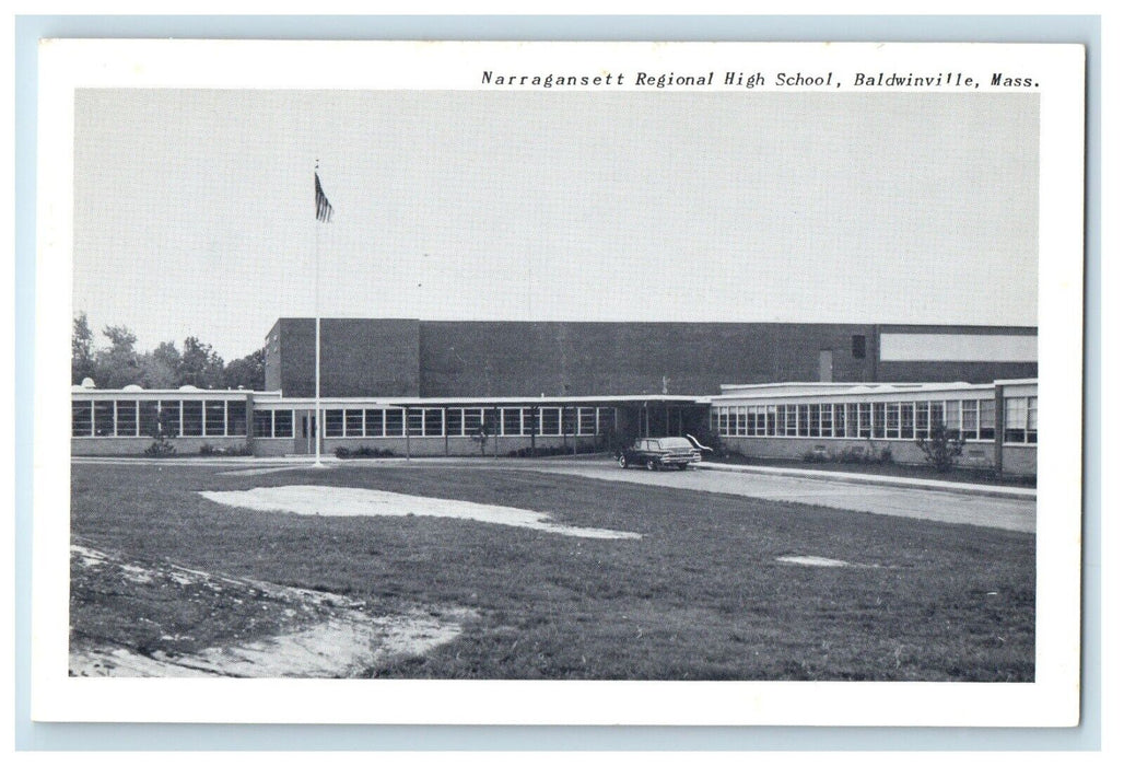 Narragansett Regional High School Baldwinville Massachusetts MA Postcard