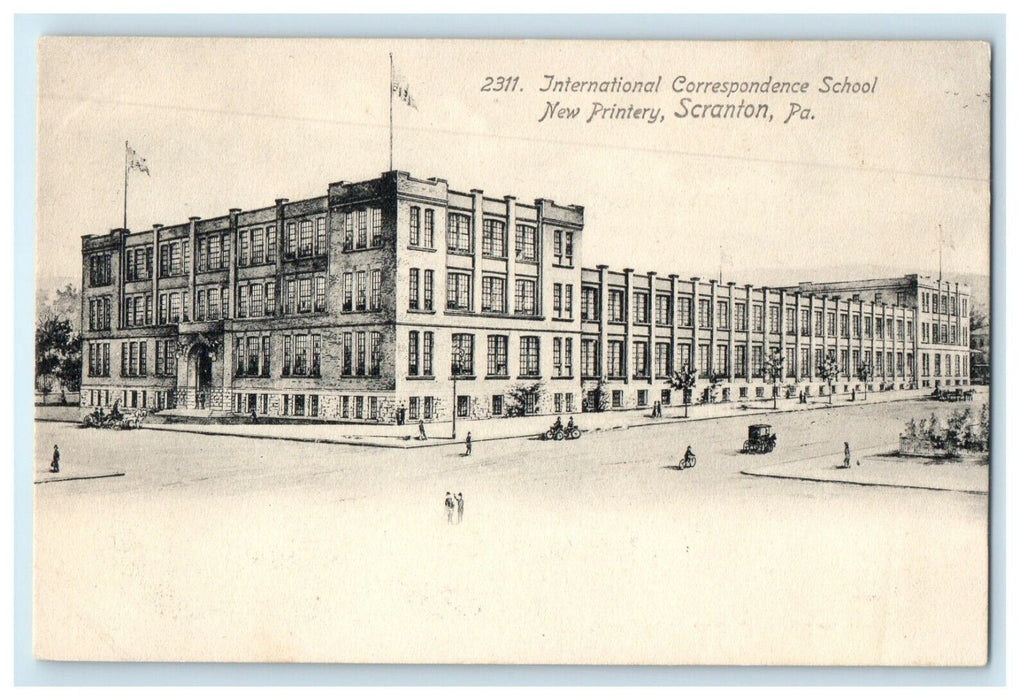 c1905 International Correspondence School New Printery Scranton PA Postcard