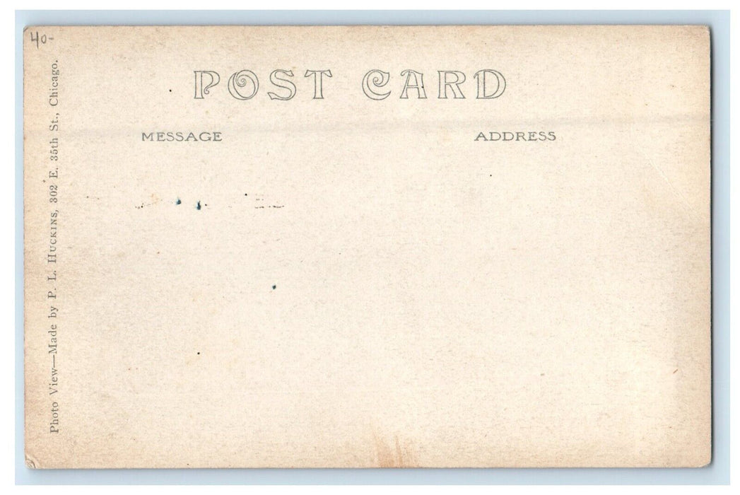 c1905 Chicago Avenue Of Forsyth East Chicago Indiana IN RPPC Photo Postcard