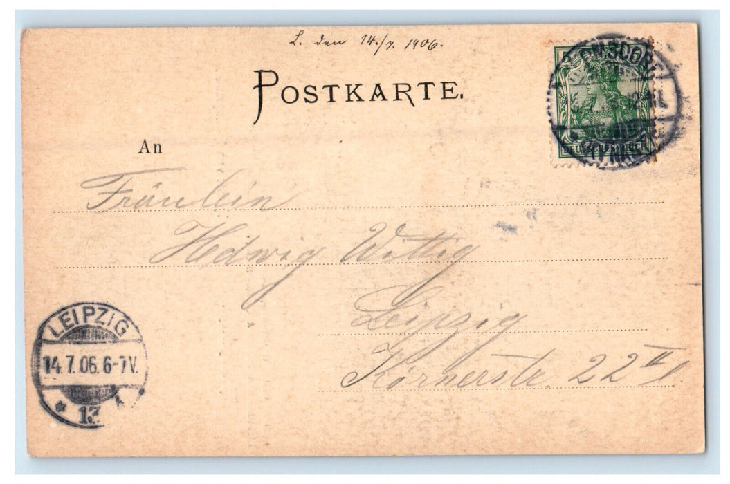 1906 Riesengebirge Kynast Vom Hollengrunde Czech Republic Postcard