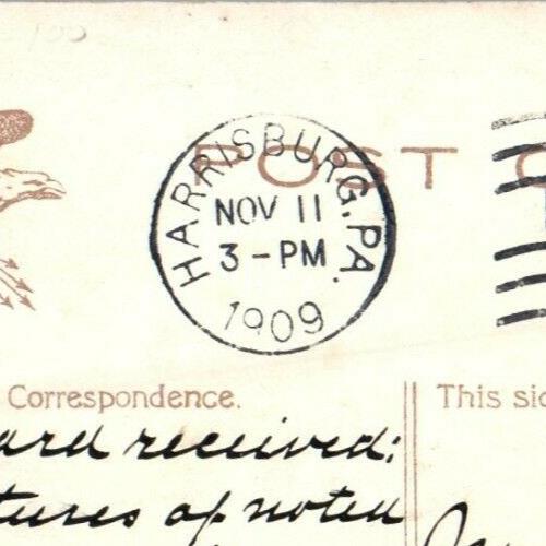 1909 Monument Of General John Fred Hartranft Harrisburg Pennsylvania PA Postcard