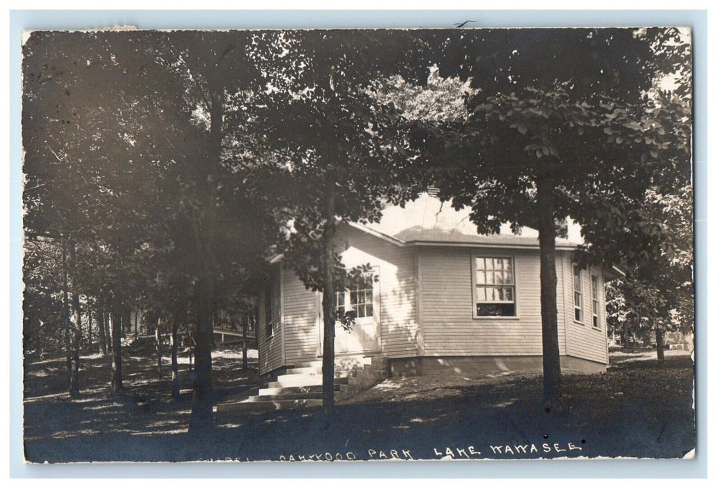 c1910's Chapel Lake Wawasee Syracuse Indiana IN RPPC Photo Antique Postcard