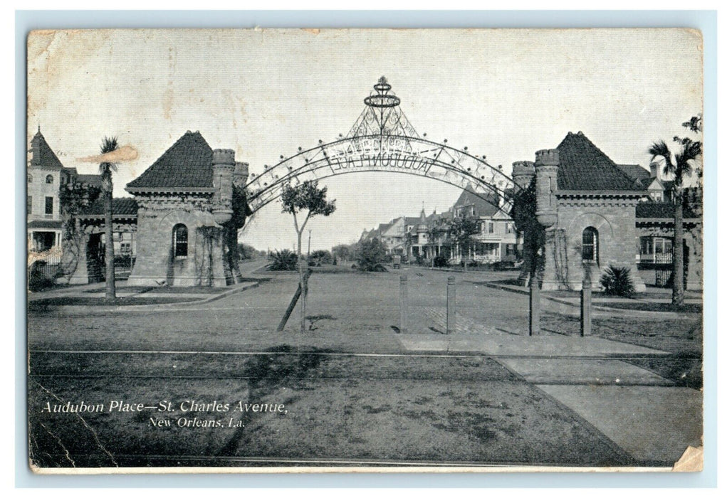 1909 Audubon Place St. Charles Avenue New Orleans Louisiana LA Postcard