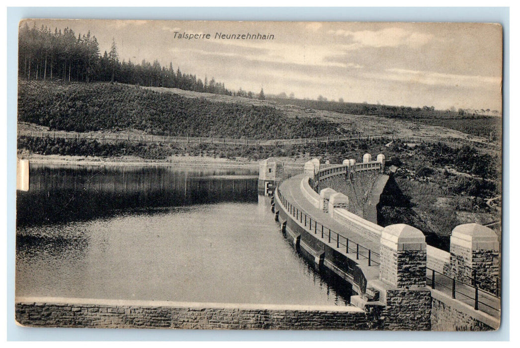 c1910 Talsperre Neunzehnhain Nurnberg (Nuremberg) Germany Antique Postcard