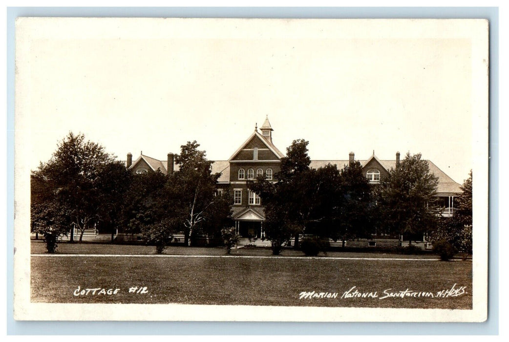 c1910's Marian National Sanitarium Indiana IN RPPC Photo Antique Postcard