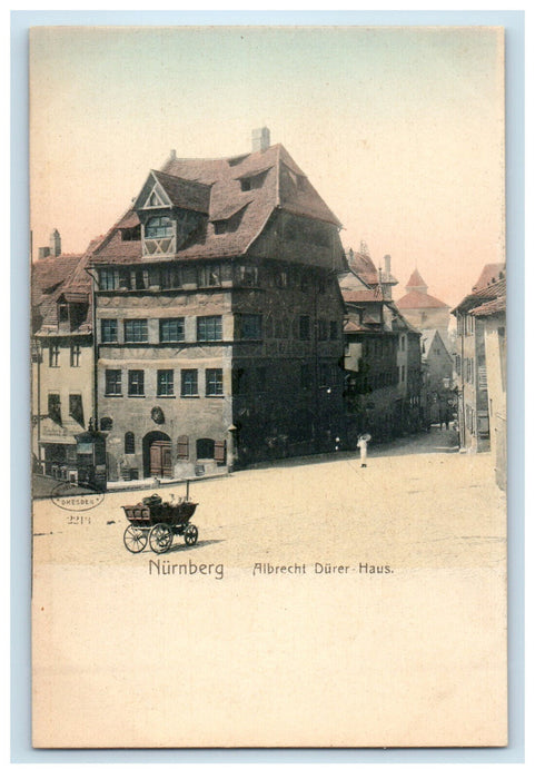 c1910 Albrecht Durer Haus Nurnberg (Nuremberg) Germany Antique Postcard
