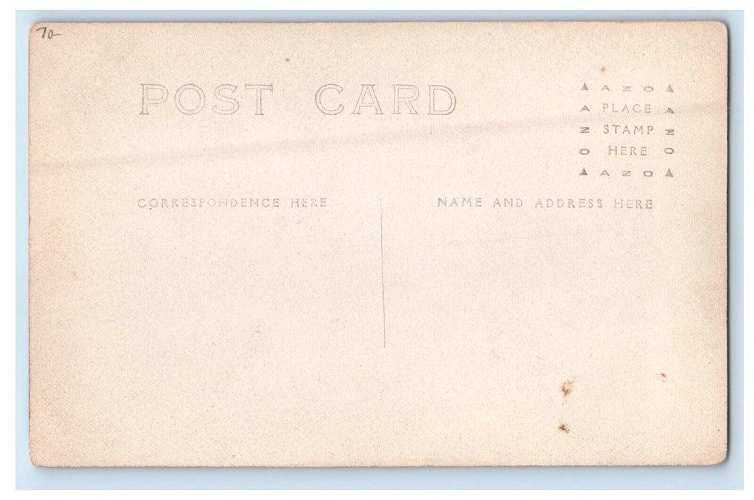 c1910's K.P. Hall Building Leesburg Indiana IN RPPC Photo Antique Postcard