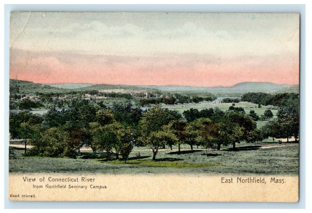 View Of Connecticut River From Seminary Campus East Northfield MA Postcard