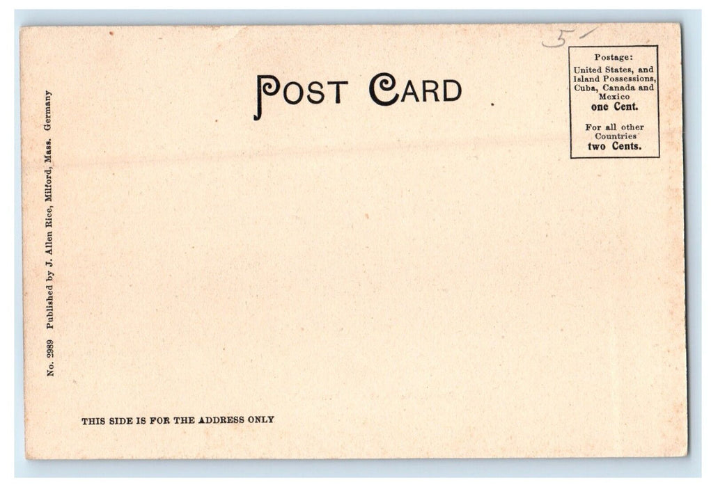 c1905 View Of The Statue Of Hope Hopedale Massachusetts MA Antique Postcard
